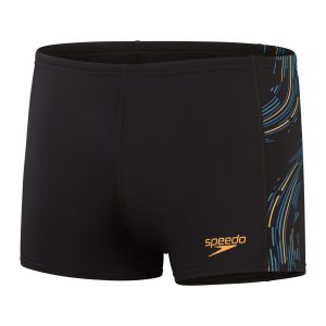SPEEDO ECO+ TECH PANEL AQUASHORT BLACK/ORANGE