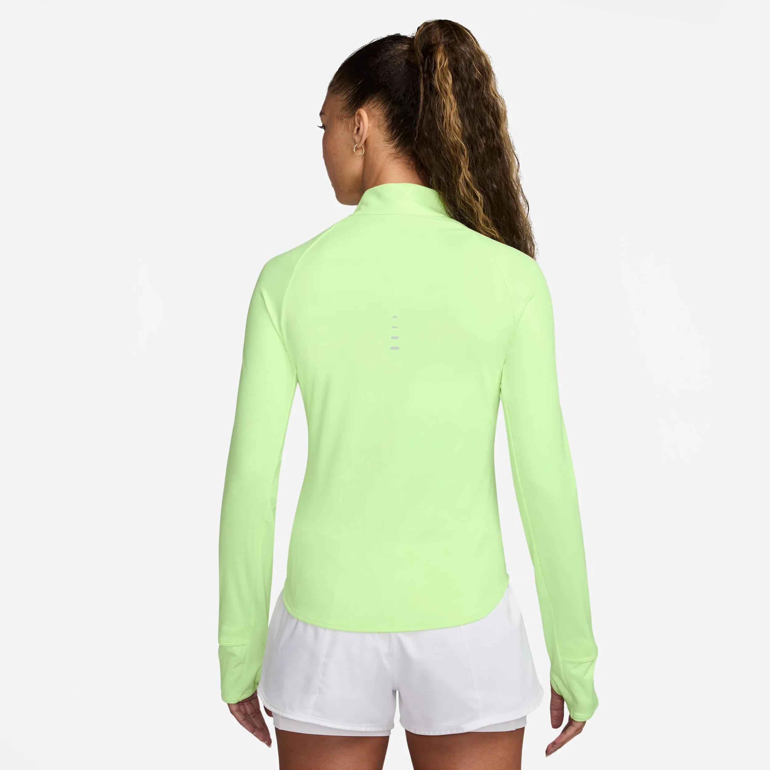 Swift Half-Zip Hardloopshirt Dames - limoen - Afbeelding 3