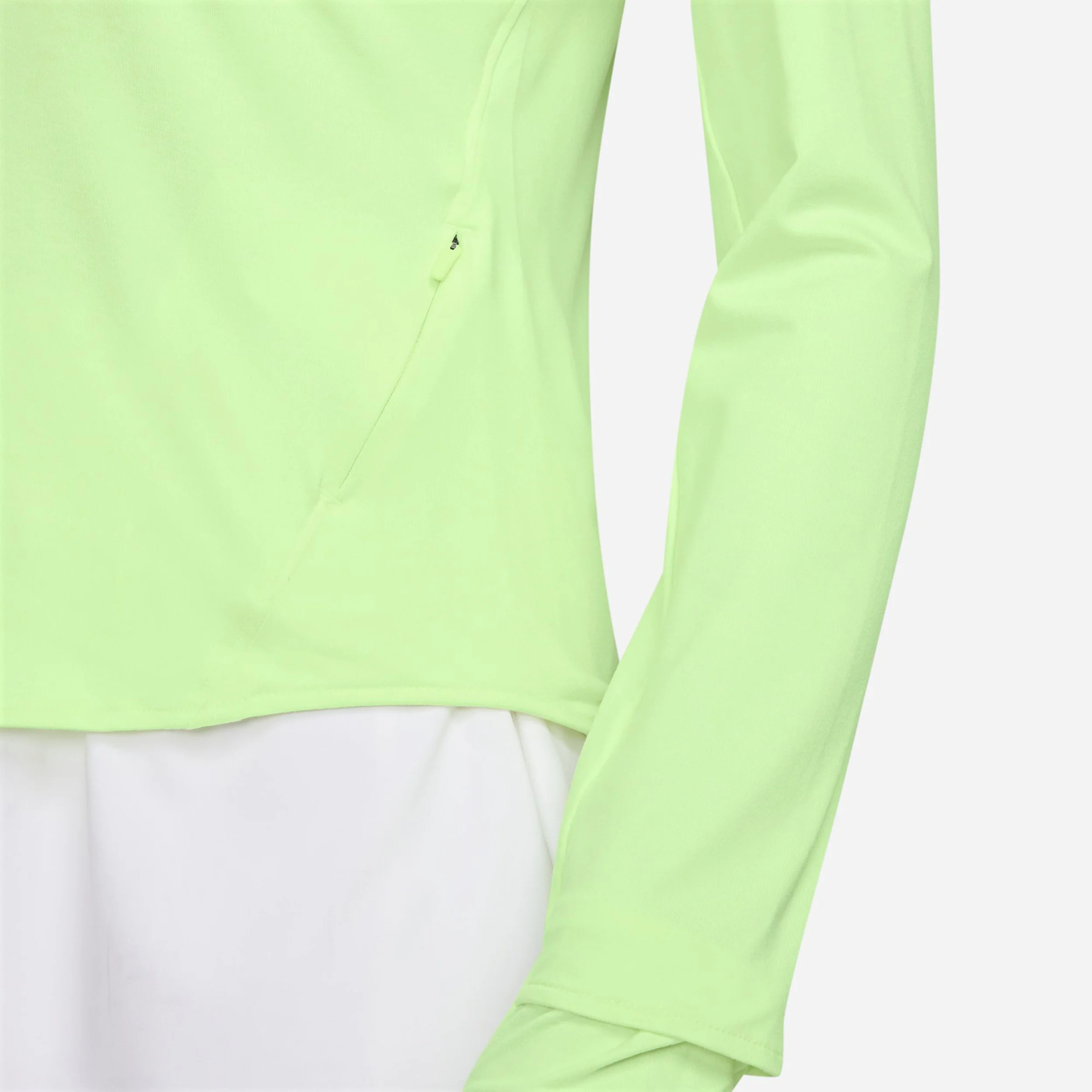 Swift Half-Zip Hardloopshirt Dames - limoen - Afbeelding 4