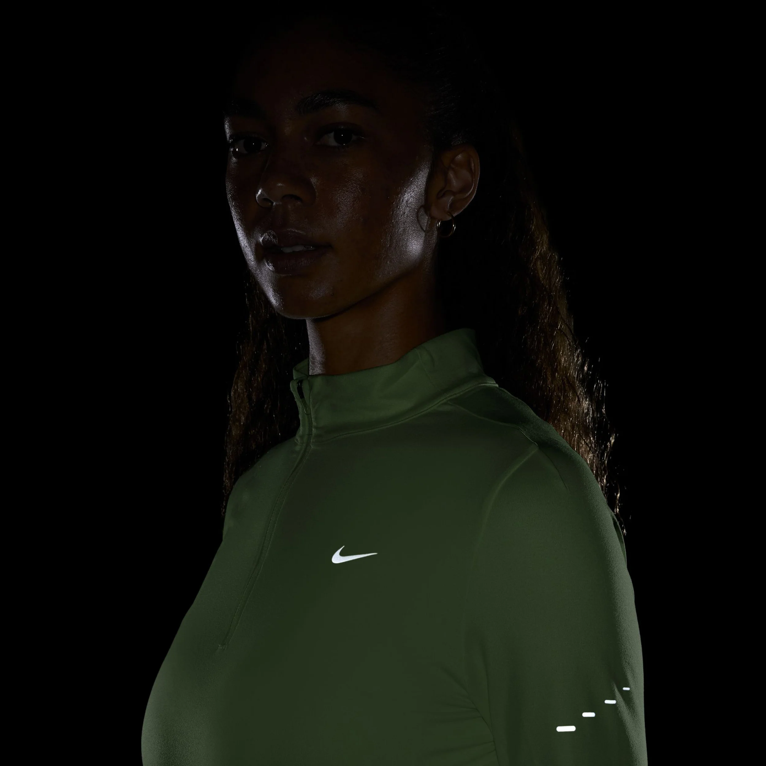 Swift Half-Zip Hardloopshirt Dames - limoen - Afbeelding 5