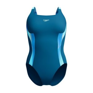 SPEEDO ECO PRINT SPLICE SHAPING 1P DARK TEAL