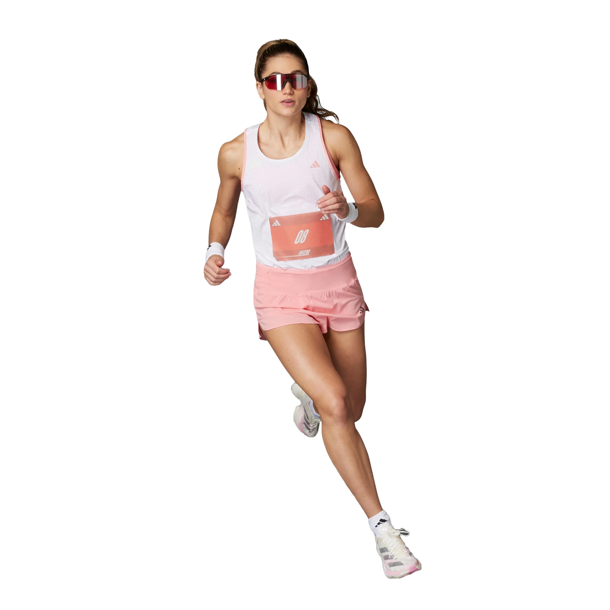 Adizero Gel Hardloopshorts Dames-Pink - Afbeelding 5