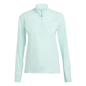 Terrex XPR Half-Zip Hardloopshirt Dames-Turkoois