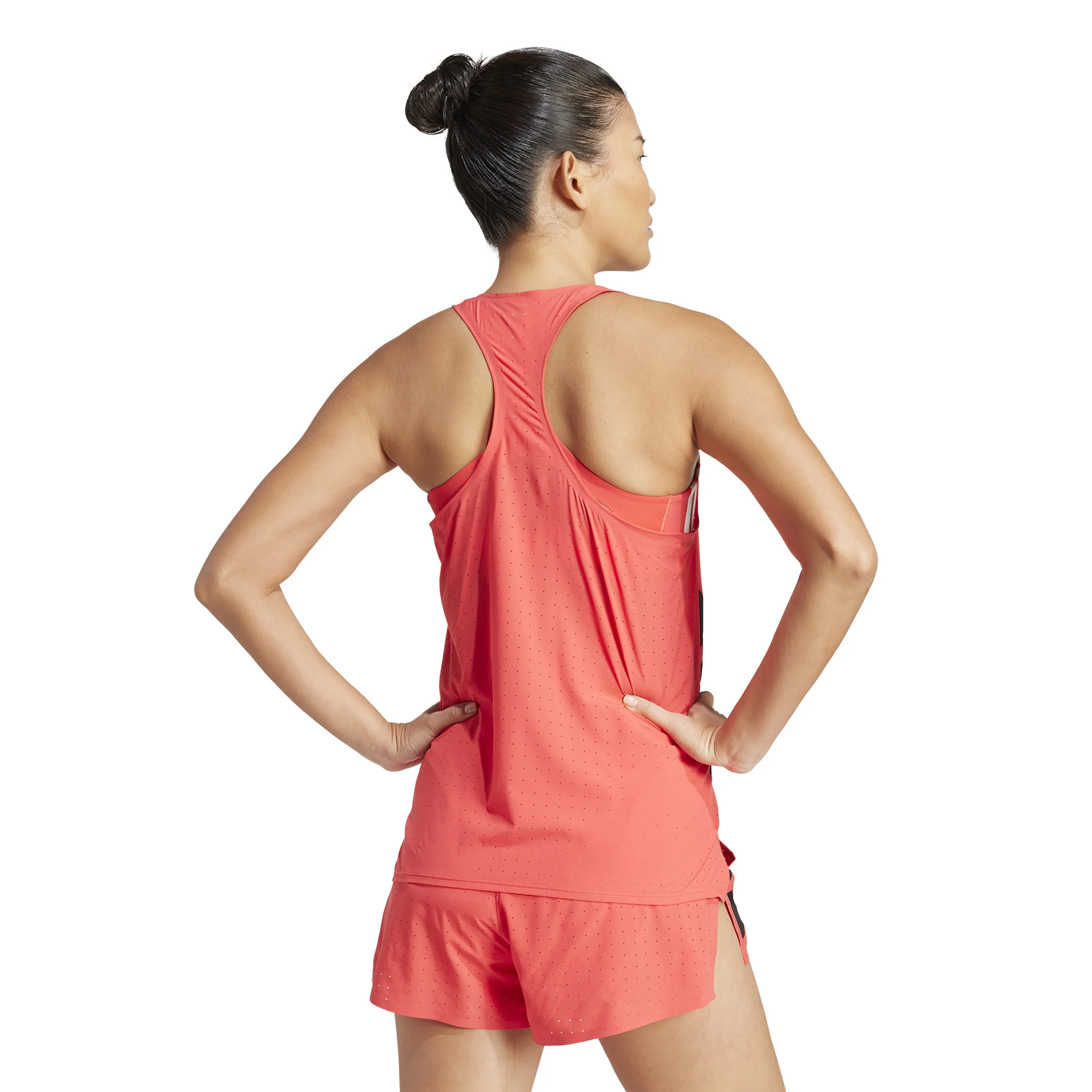 Road To Records Tanktop Dames-Koraal,Zwart - Afbeelding 4