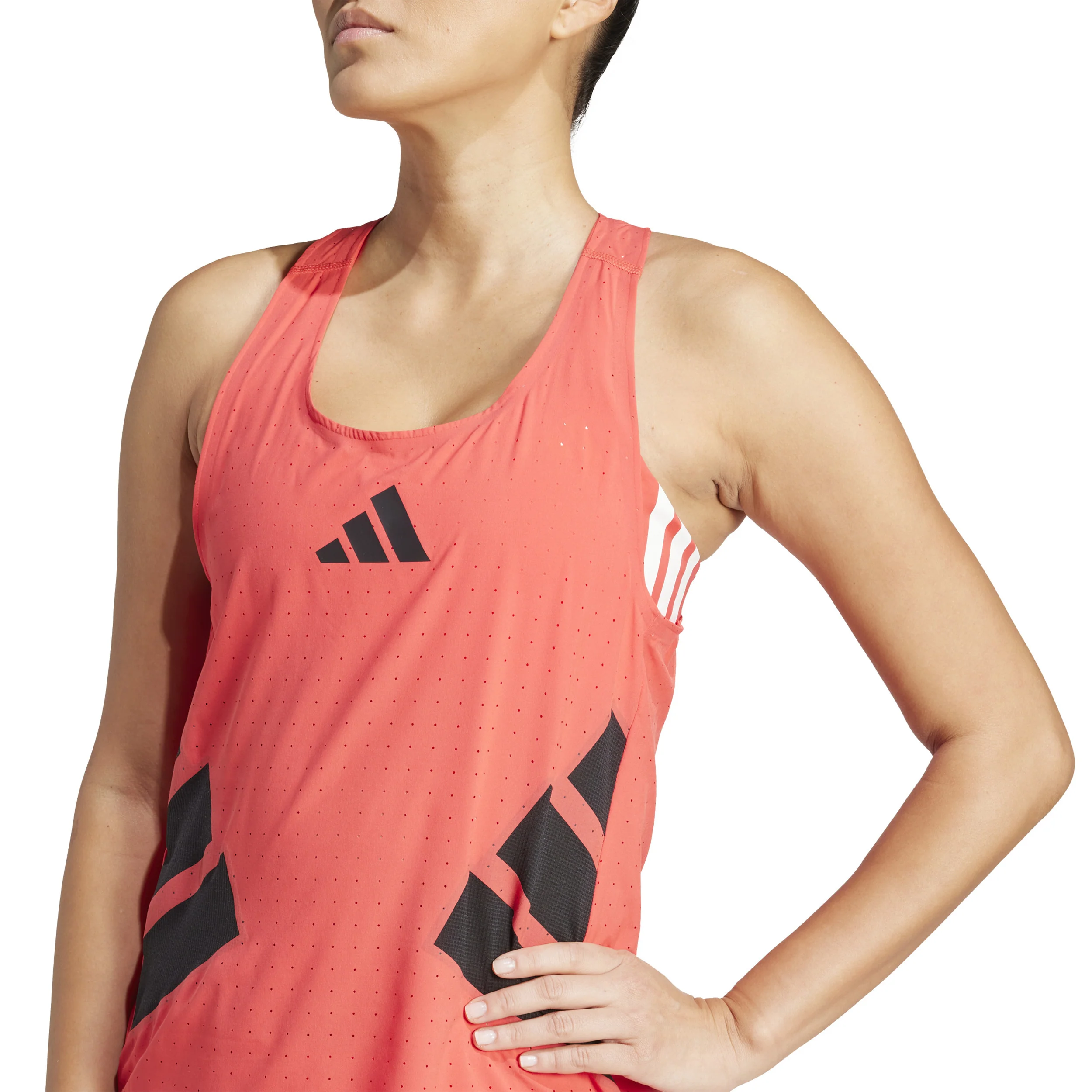 Road To Records Tanktop Dames-Koraal,Zwart - Afbeelding 7