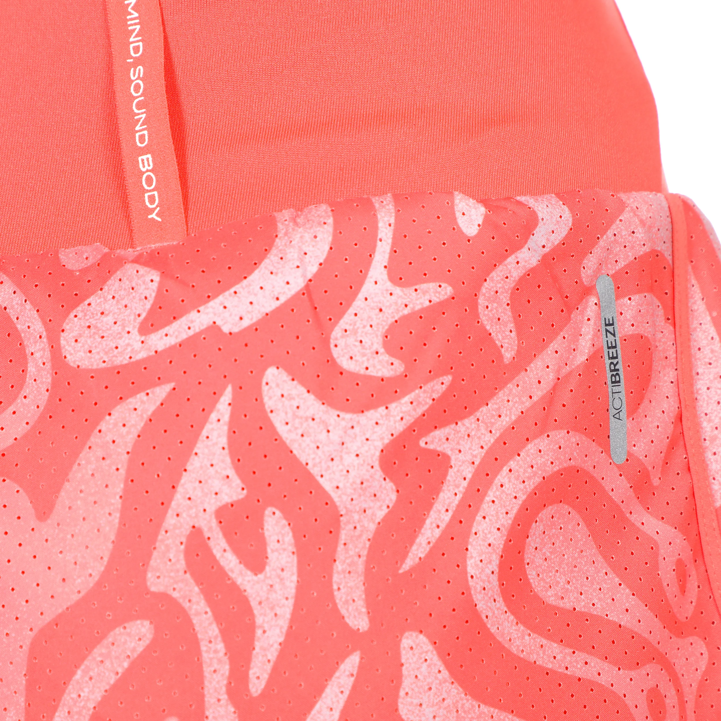Road AOP 2in1 3.5in Hardloopshorts Dames-oranje - Afbeelding 6