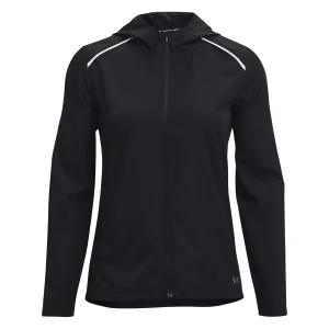 Storm Hooded Hardloopjas Dames-Zwart