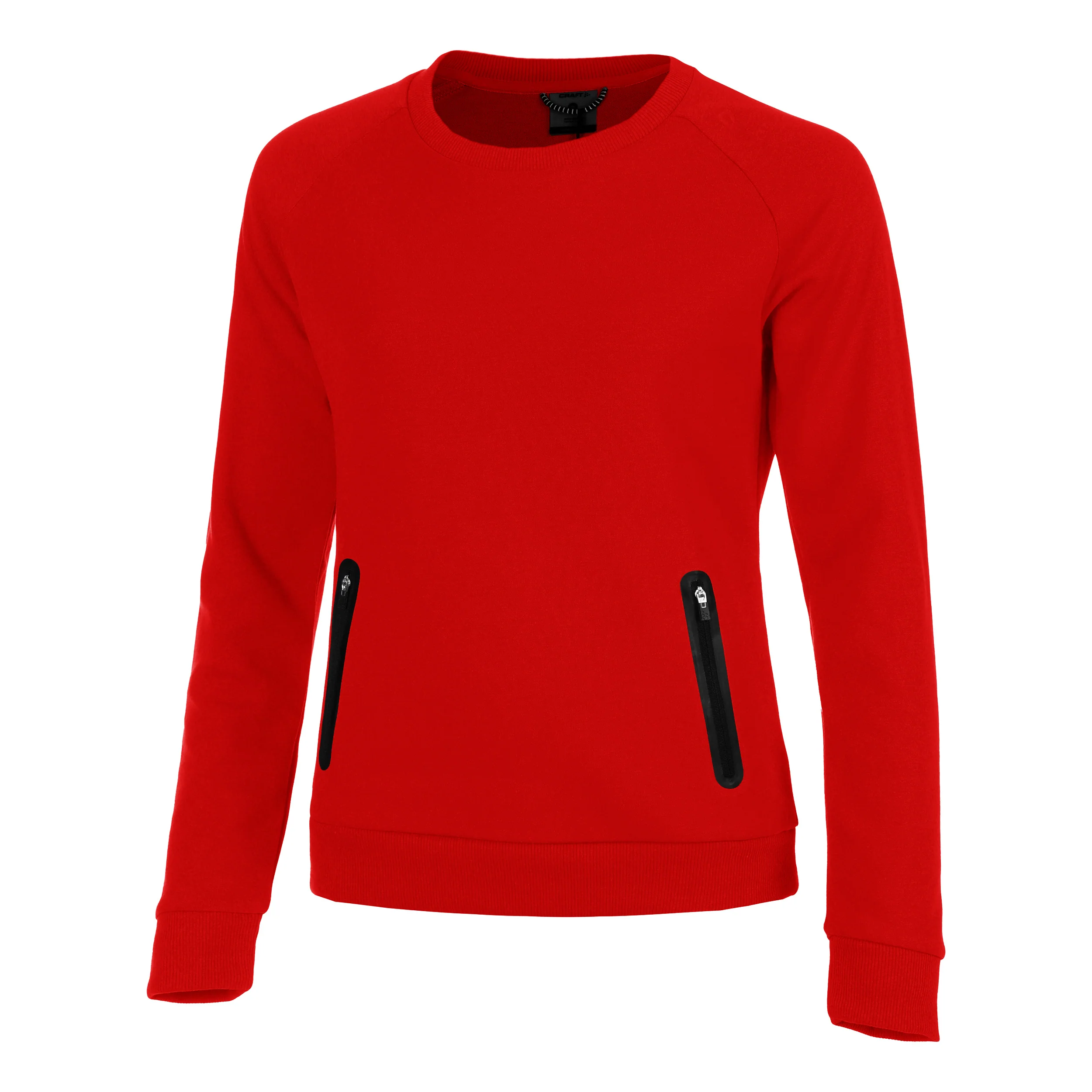 Crew Sweatshirt Dames-Rood