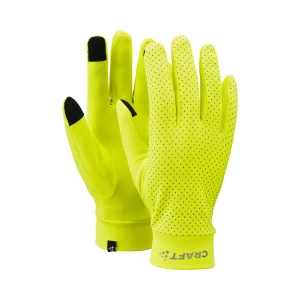 Lumen Fleece 2 Hardloophandschoenen-Geel