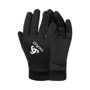Stretchfleece Liner Eco Gloves Hardloophandschoenen-Zwart