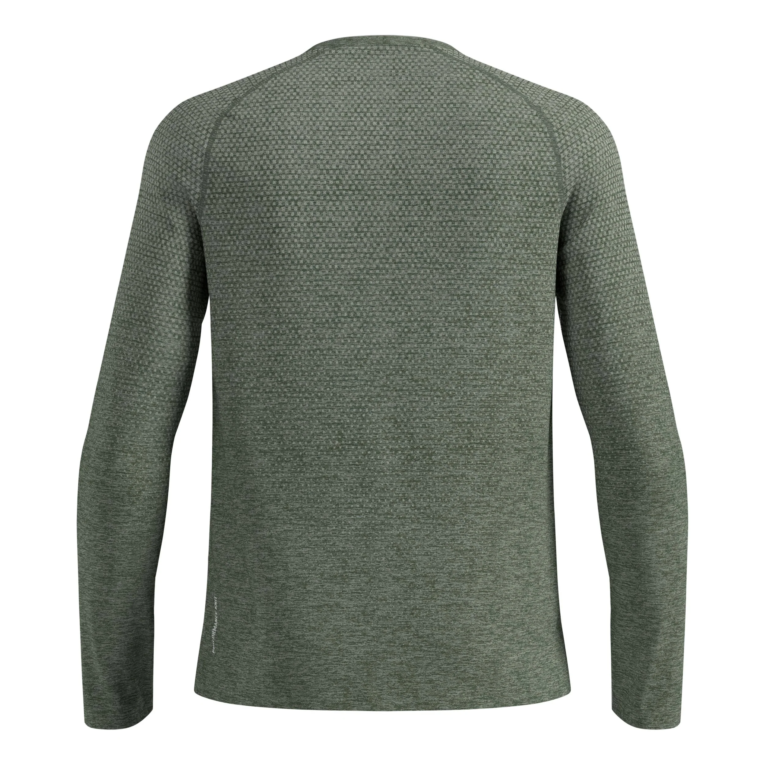 Essential Seamless Crew Neck Longsleeve Heren-olijf - Afbeelding 3