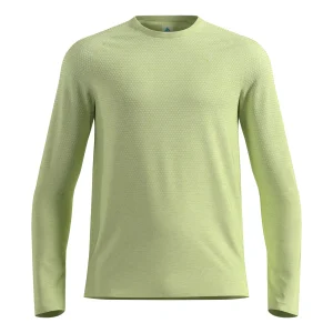 Essential Seamless Crew Neck Longsleeve Heren-limoen