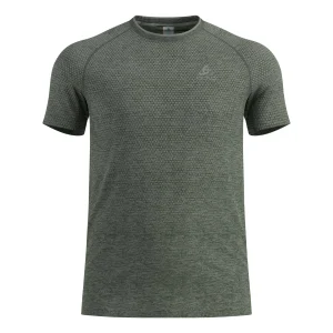 Essential Seamless Hardloopshirt Heren-olijf