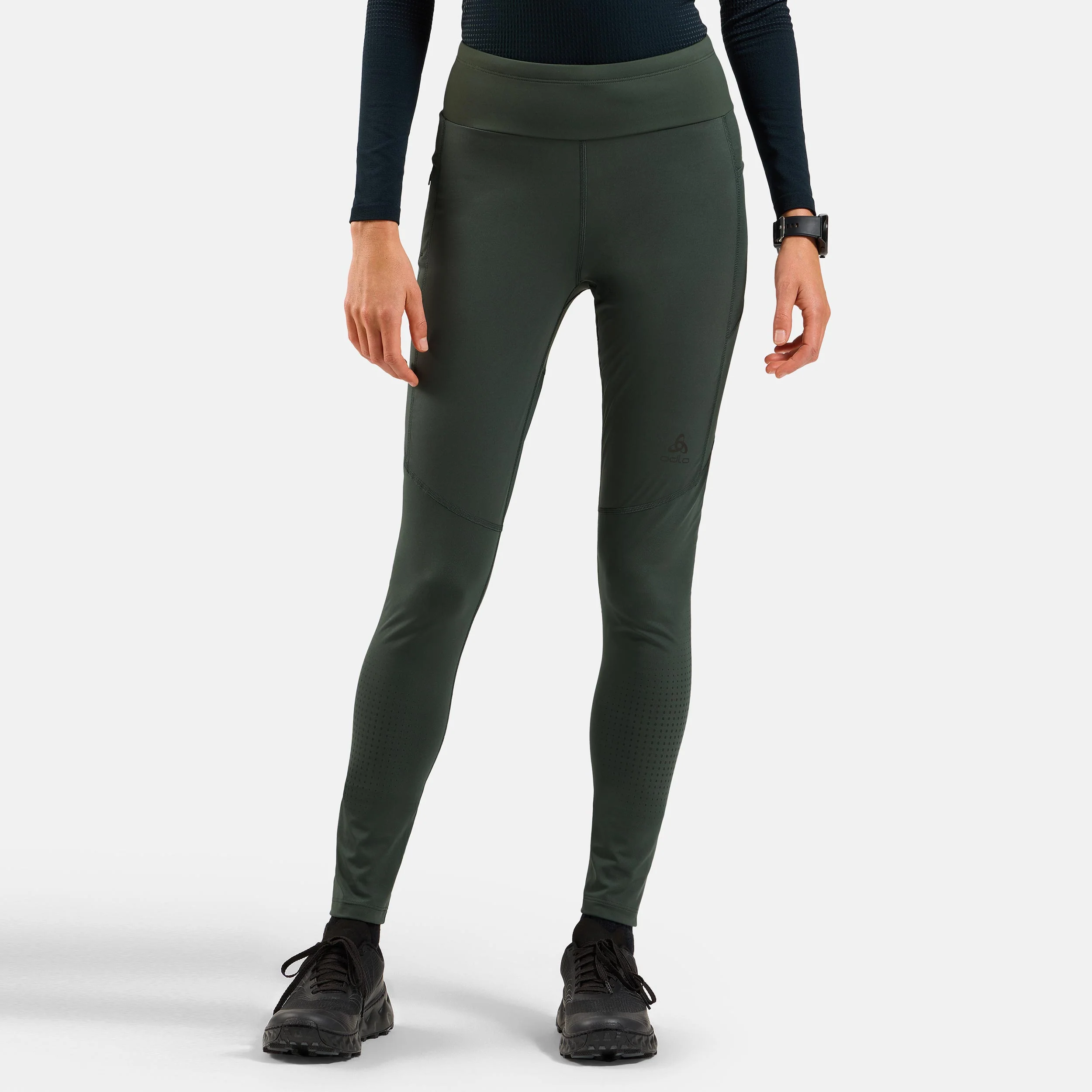 Zeroweight Warm Reflective Hardlooplegging Dames-Olijf - Afbeelding 4
