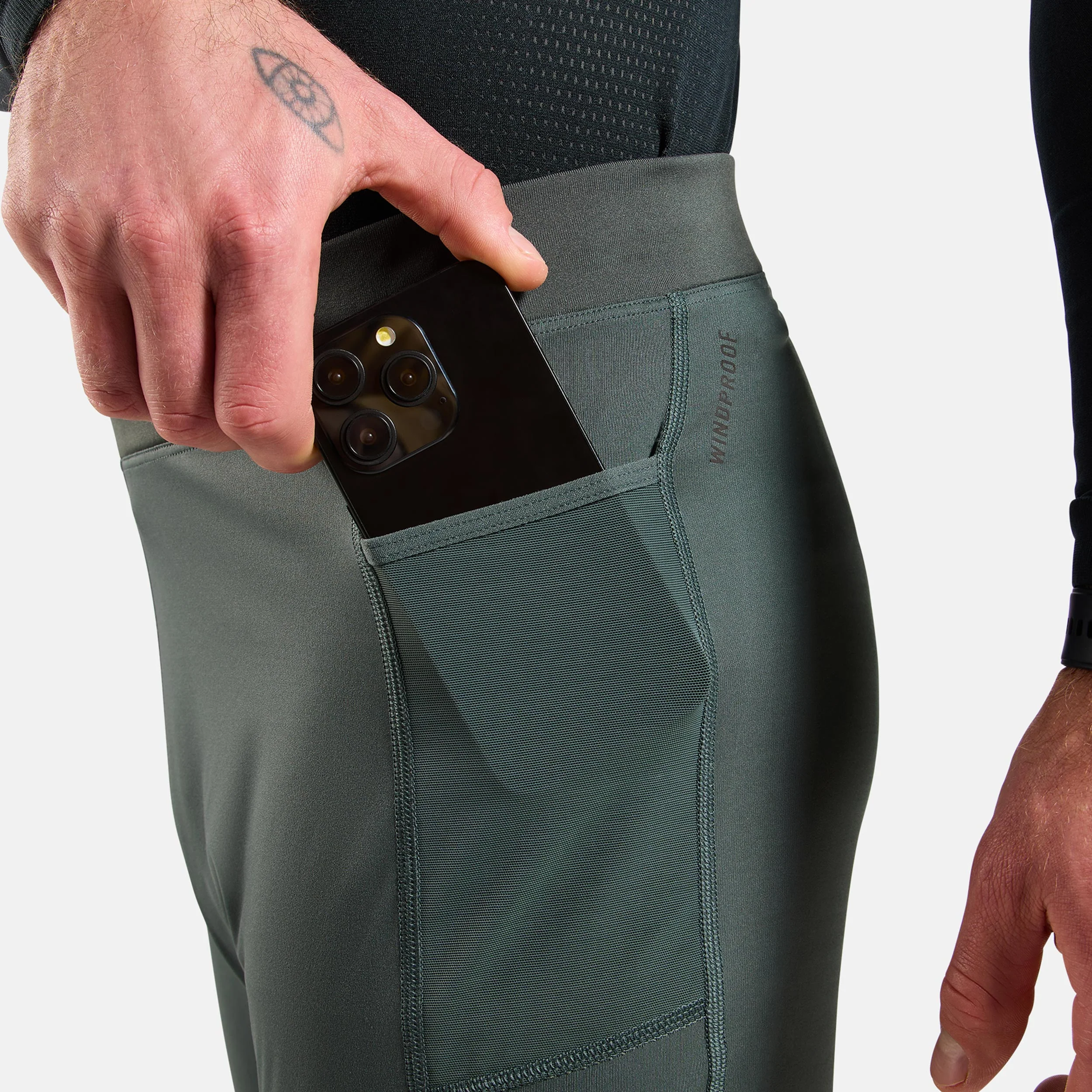 Zeroweight Warm Reflective Hardlooplegging Heren-Olijf - Afbeelding 7