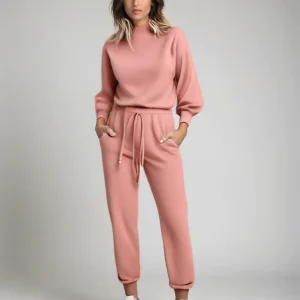 Dames Joggingpak 2-Delig | Cozy set met ballonmouwen en verstelbare taille