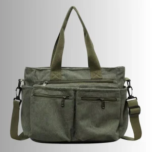 Dames Shopper Tas – Corduroy Schoudertas Groot