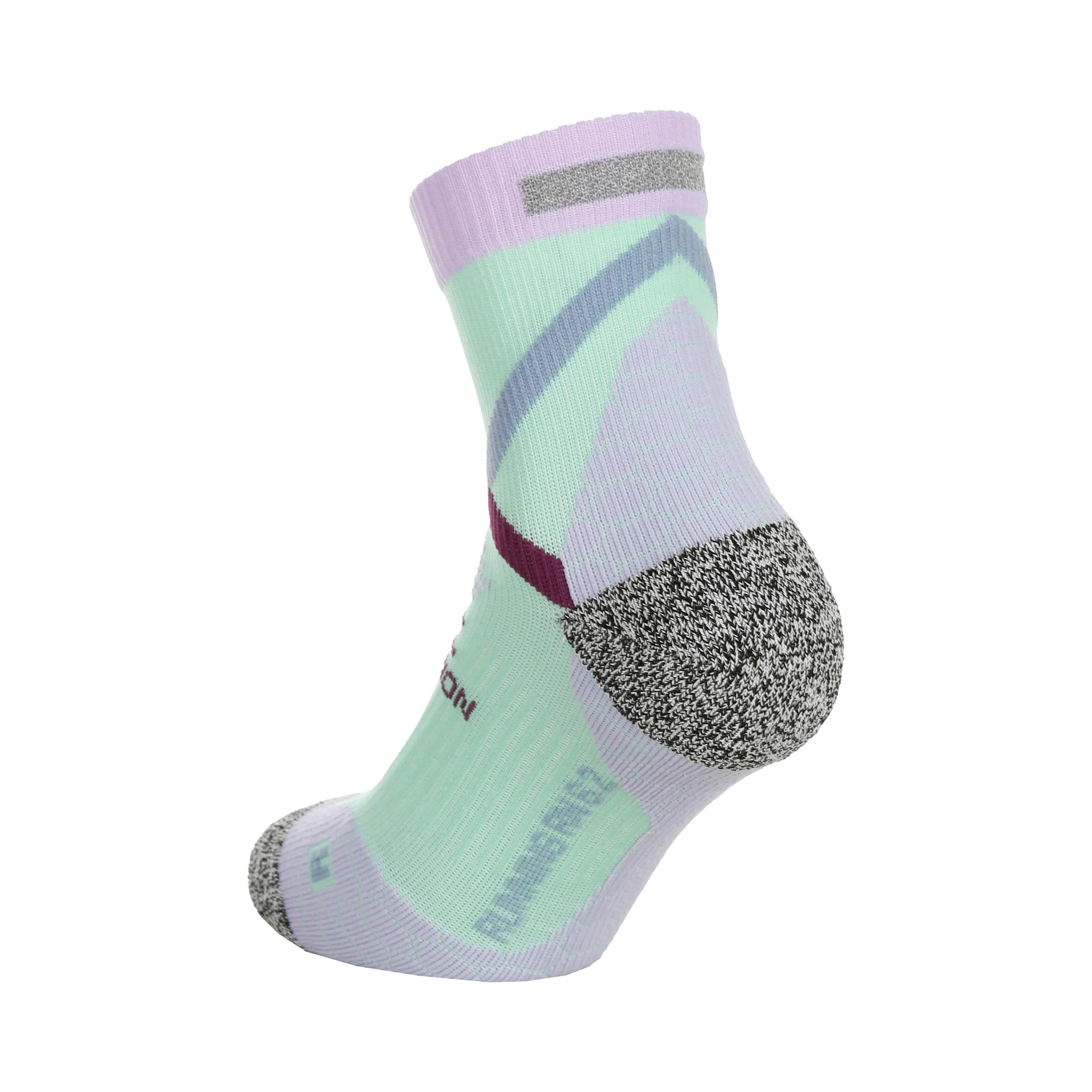 RN 6.2 Reflective Pro Mid Compression Compressie-sokken Dames-Mint,Paars - Afbeelding 3
