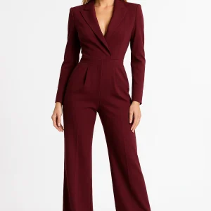 Dames Jumpsuit met Diepe V-hals | Elegante pasvorm met moderne uitstraling