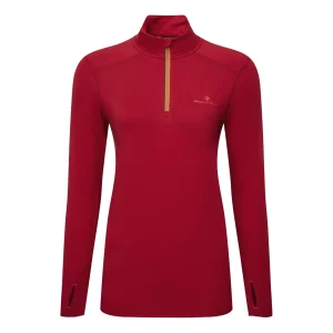 Core Thermal 1/2 Zip Hardloopshirt Dames-Rood