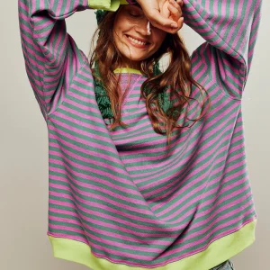 Dames Oversized Trui | Stijlvol gestreept en comfortabel