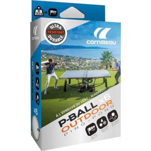 Tafeltennisbal P-BALL x6 OUTDOOR