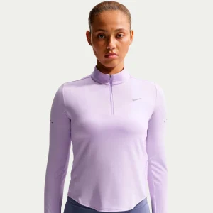 Swift Half-Zip Hardloopshirt Dames - paars, zilver