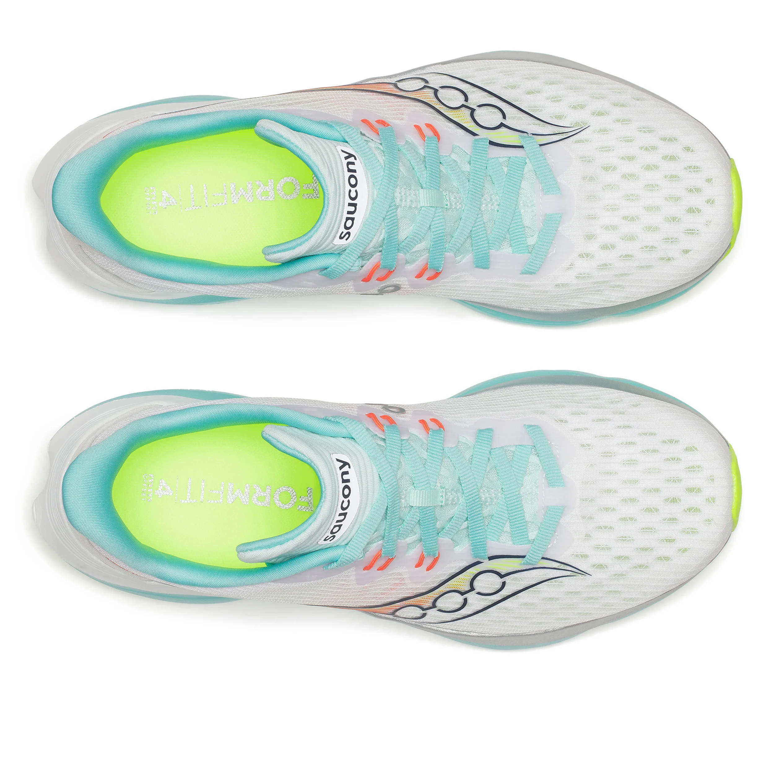 Kinvara 16 Neutrale schoen Dames-wit, turkoois - Afbeelding 4