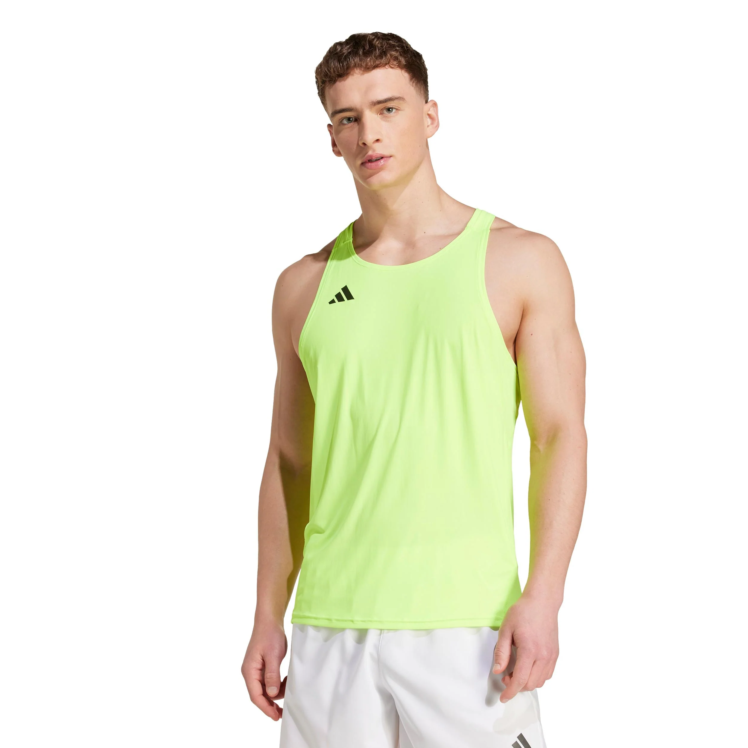 adizero Essential Hardloopshirt Heren-neongeel - Afbeelding 3