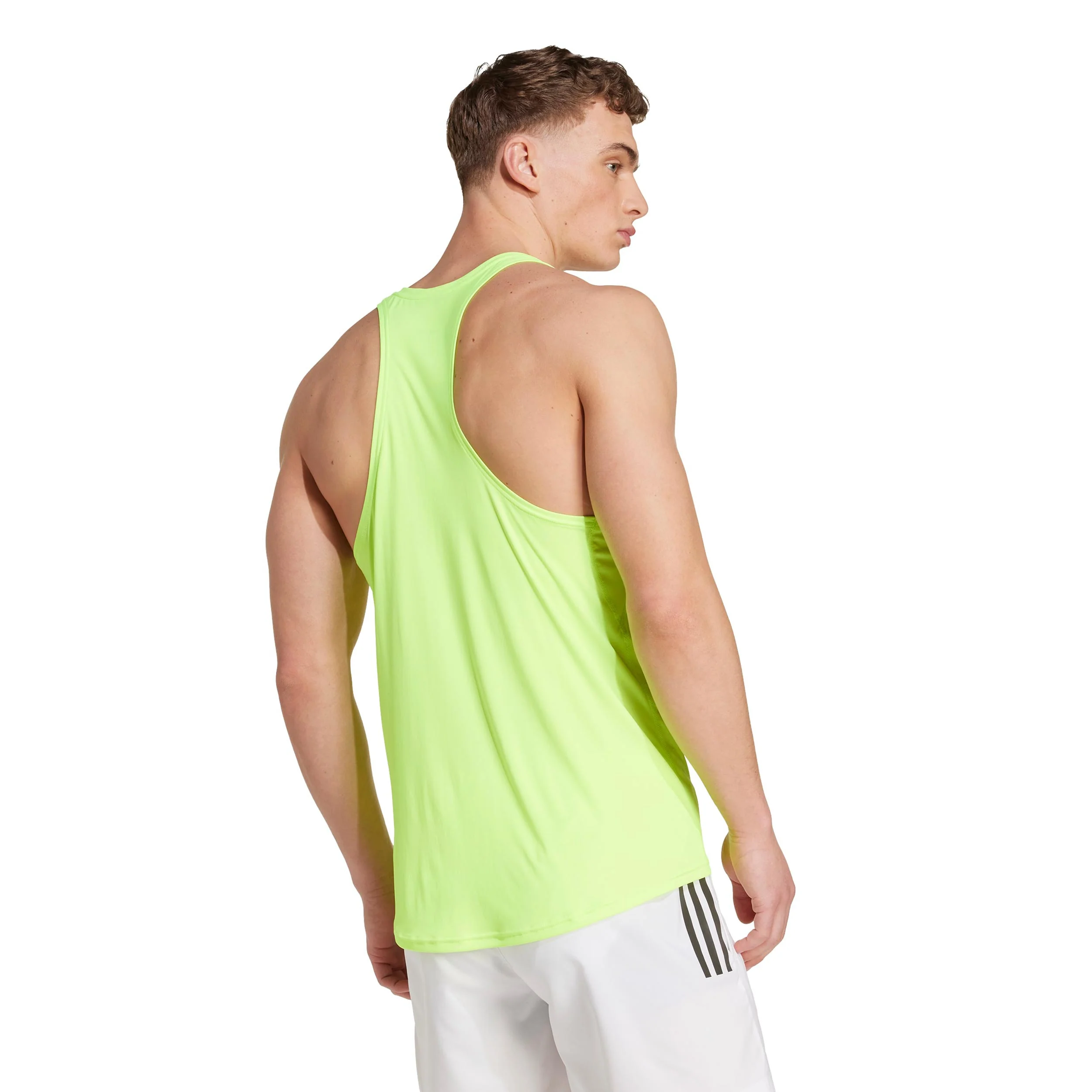 adizero Essential Hardloopshirt Heren-neongeel - Afbeelding 4
