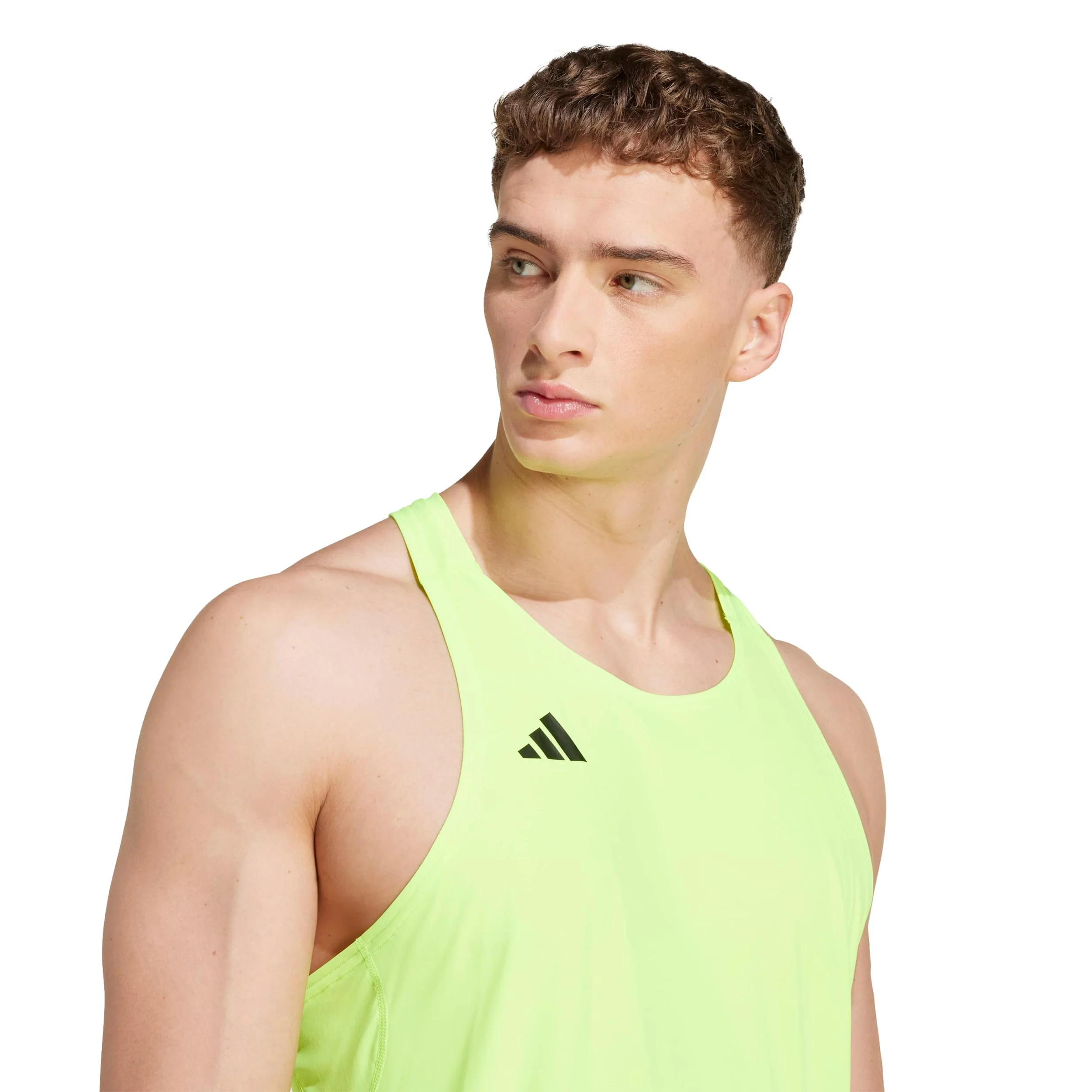 adizero Essential Hardloopshirt Heren-neongeel - Afbeelding 7