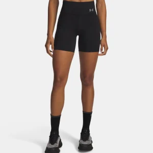 Velociti 6in Fitted Hardloopshorts Dames-zwart, zilver