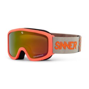 Sinner DUCK MOUNTAIN SKIBRIL JUNIOR mat oranje met spiegellens