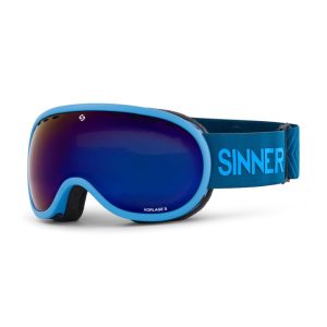 Sinner VORLAGE S Skibril met spiegellens mat blauw