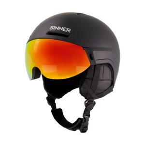 Sinner MONTBLANC VISOR skihelm mat zwart