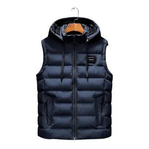 Marzio – Heren Bodywarmer Met Capuchon Modern Lichtgewicht Gewatteerd