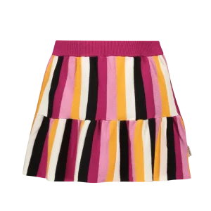 B.Nosy Girls Knitted Striper Skirt W/ C&S