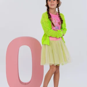 B.Nosy Gabby Jurk Roze Met Groen