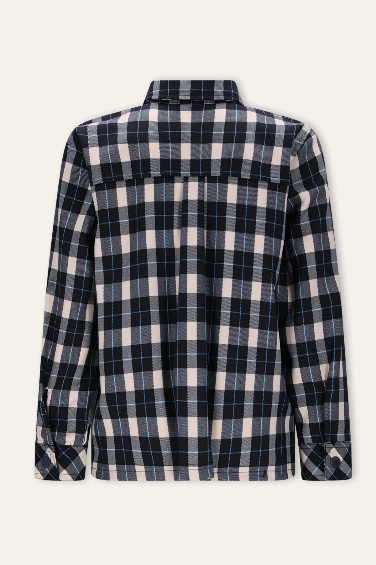 Bas Blouse Ruit Blauw - Afbeelding 4