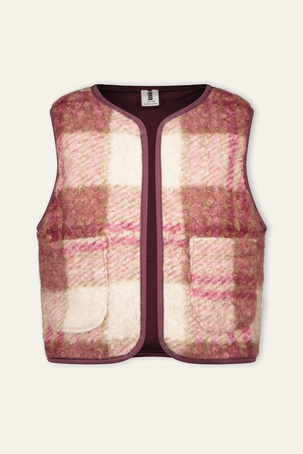 Gina Gilet Ruit Roze