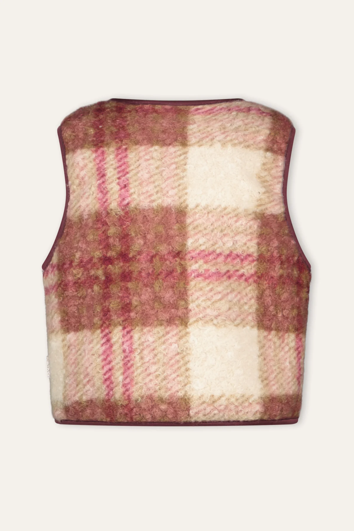 Gina Gilet Ruit Roze - Afbeelding 5