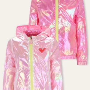 Jolie reversible jas Roze