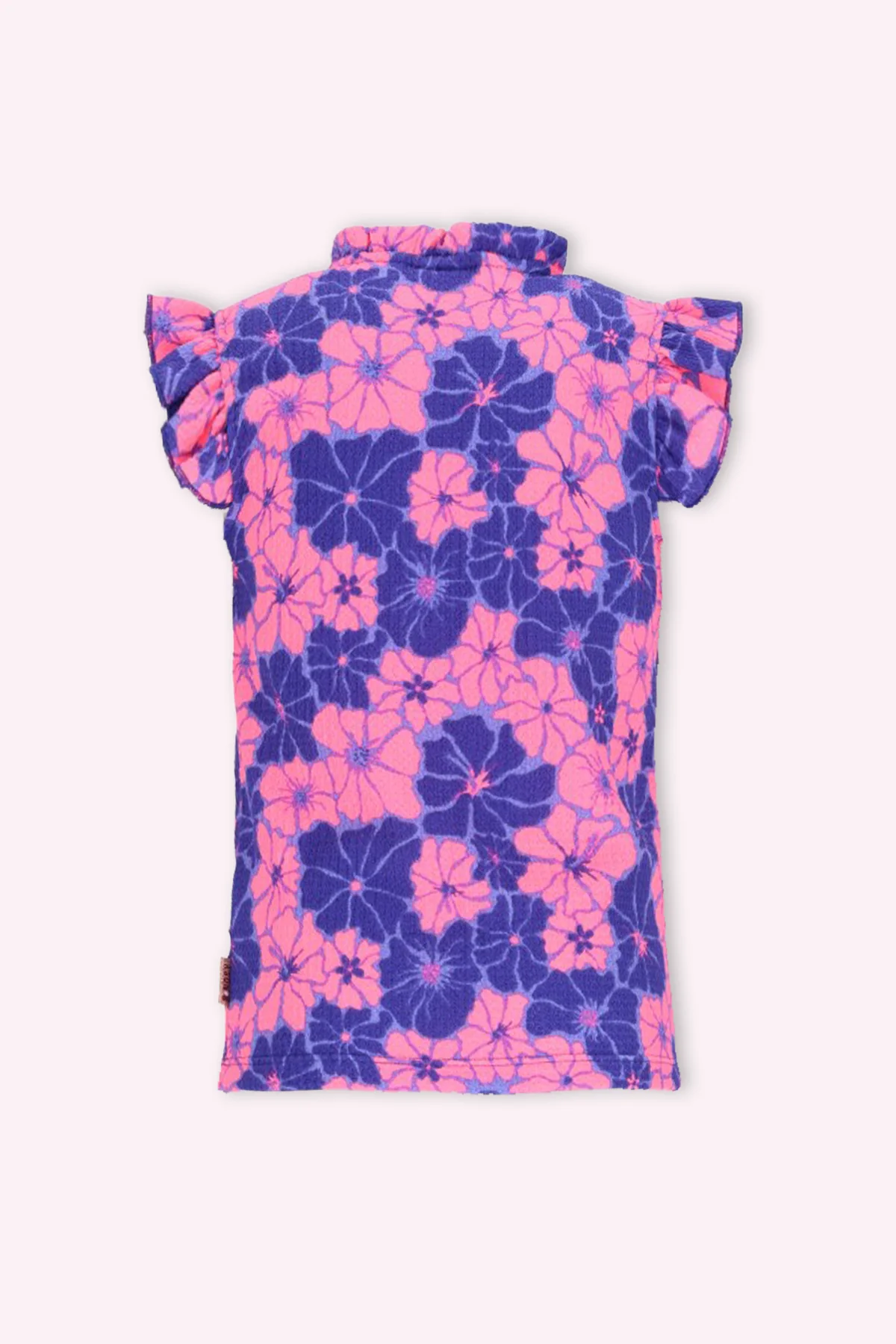 Tamar top bloemen Paars - Afbeelding 4