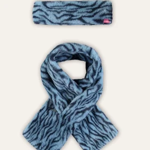 B.Nosy Jill Scarve And Headband Set Blue Tiger