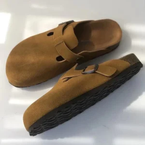 Dames Instappers Gesp Slippers Suède Look Comfort Schoenen