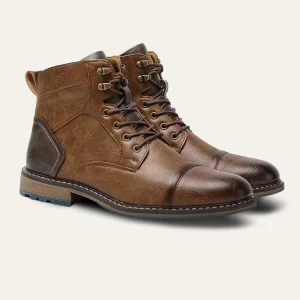 Gravon – Heren Enkelboots Vintage Look en Weerbestendig Design