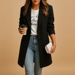 Dames Halflange Mantel | Elegante jas met tijdloos design