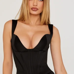 Aveline – Dames satijn korset met elegante pasvorm