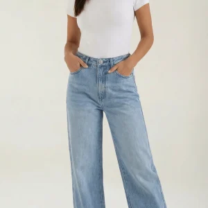 Dames Wide Leg Jeans – Hoge Taille Denim
