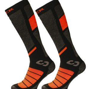 SINNER SKI SOKKEN PRO SOCKS II  Zwart/Oranje